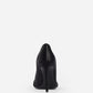Black Leather Women Pump