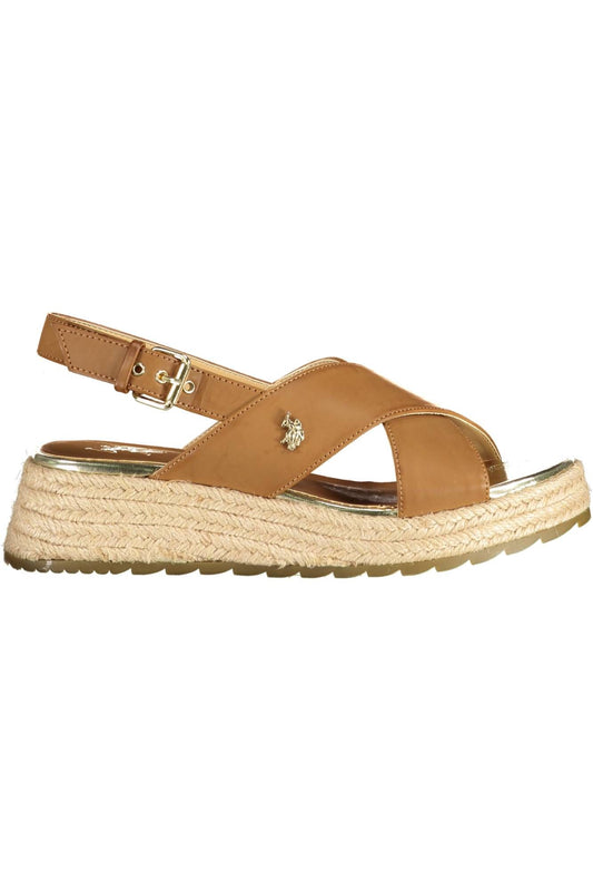 Brown Eco Leather Women Sandal