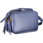 Blue Leather Women Handbag