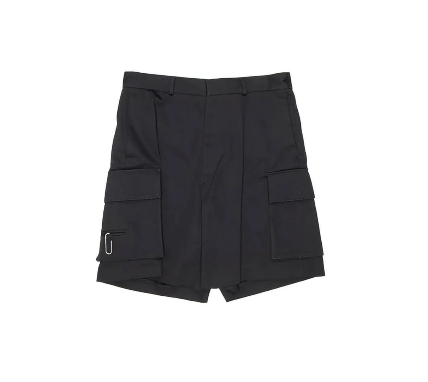 Black Cotton Men Short