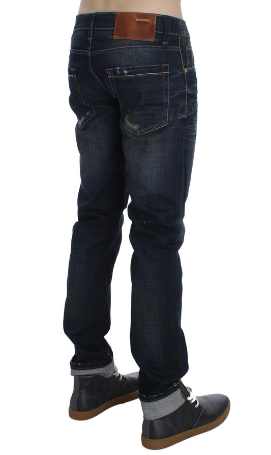 Sleek Slim Fit Italian Denim for Men