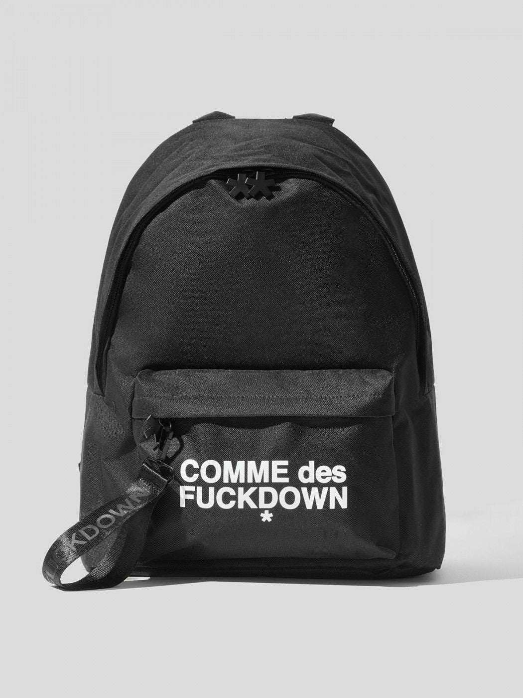 Black Nylon Men Backpack