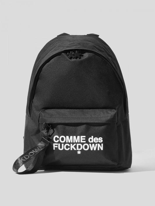 Black Nylon Men Backpack