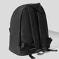Black Nylon Men Backpack