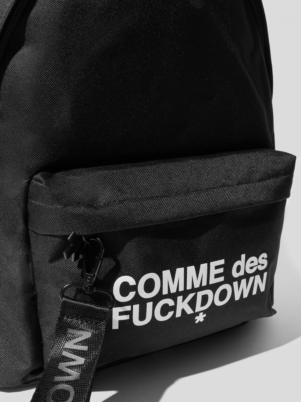 Black Nylon Men Backpack