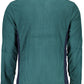 Green Polyester Men Sweater
