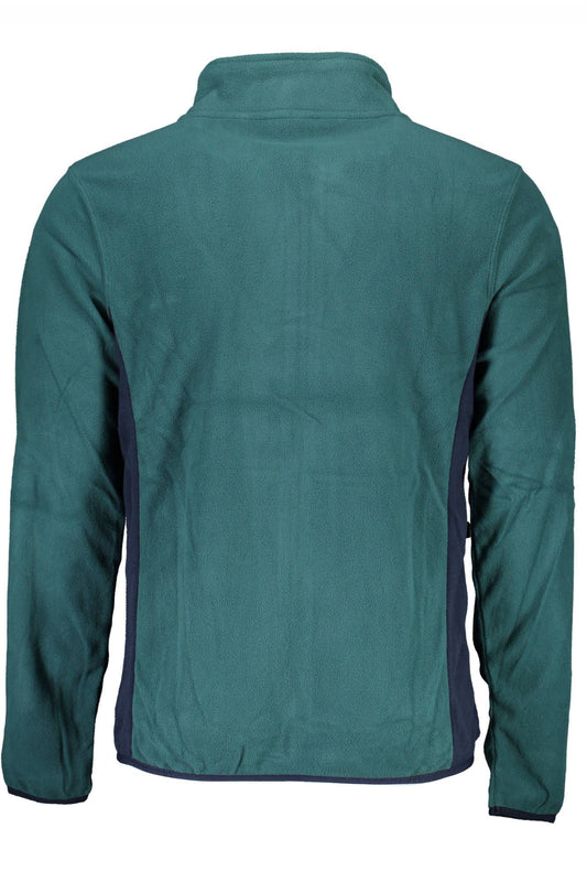 Green Polyester Men Sweater