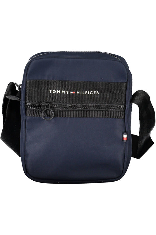 Blue Polyester Men Shoulder Bag