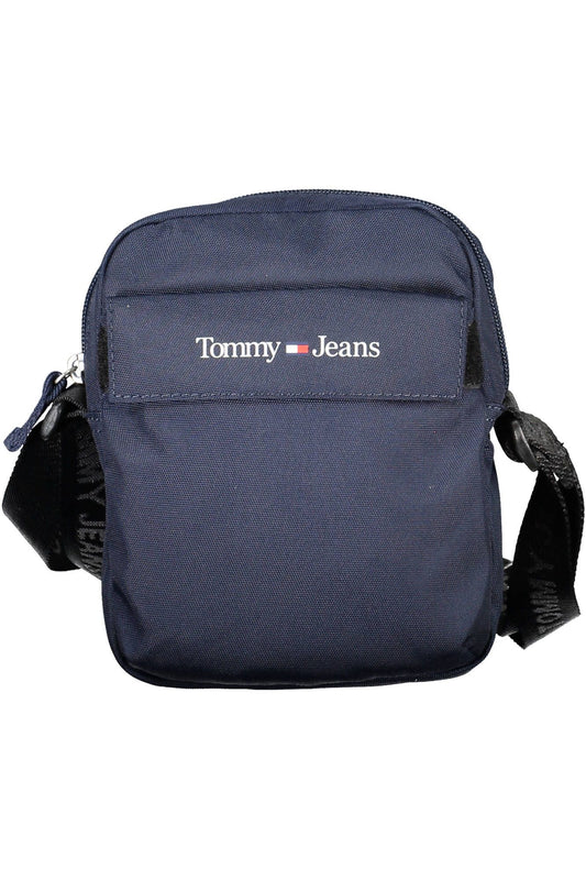 Blue Polyester Men Shoulder Bag