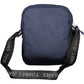 Blue Polyester Men Shoulder Bag