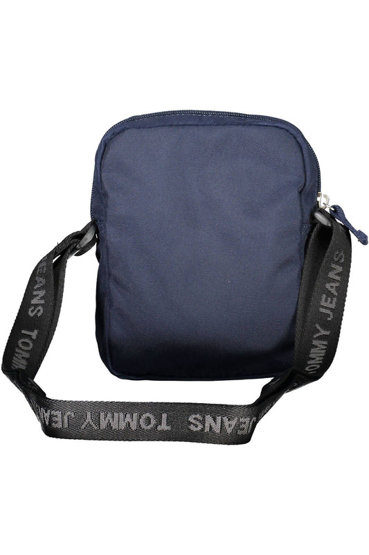Blue Polyester Men Shoulder Bag