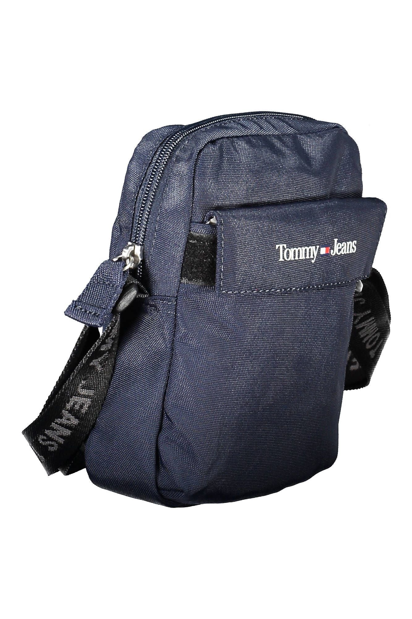 Blue Polyester Men Shoulder Bag