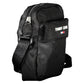 Black Recycled Polyester Men Shoulder Bag