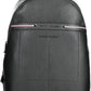 Black Polyurethane Men Backpack