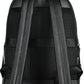 Black Polyurethane Men Backpack