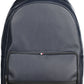 Blue Polyurethane Men Backpack