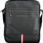Black Polyurethane Men Shoulder Bag