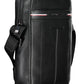 Black Polyurethane Men Shoulder Bag