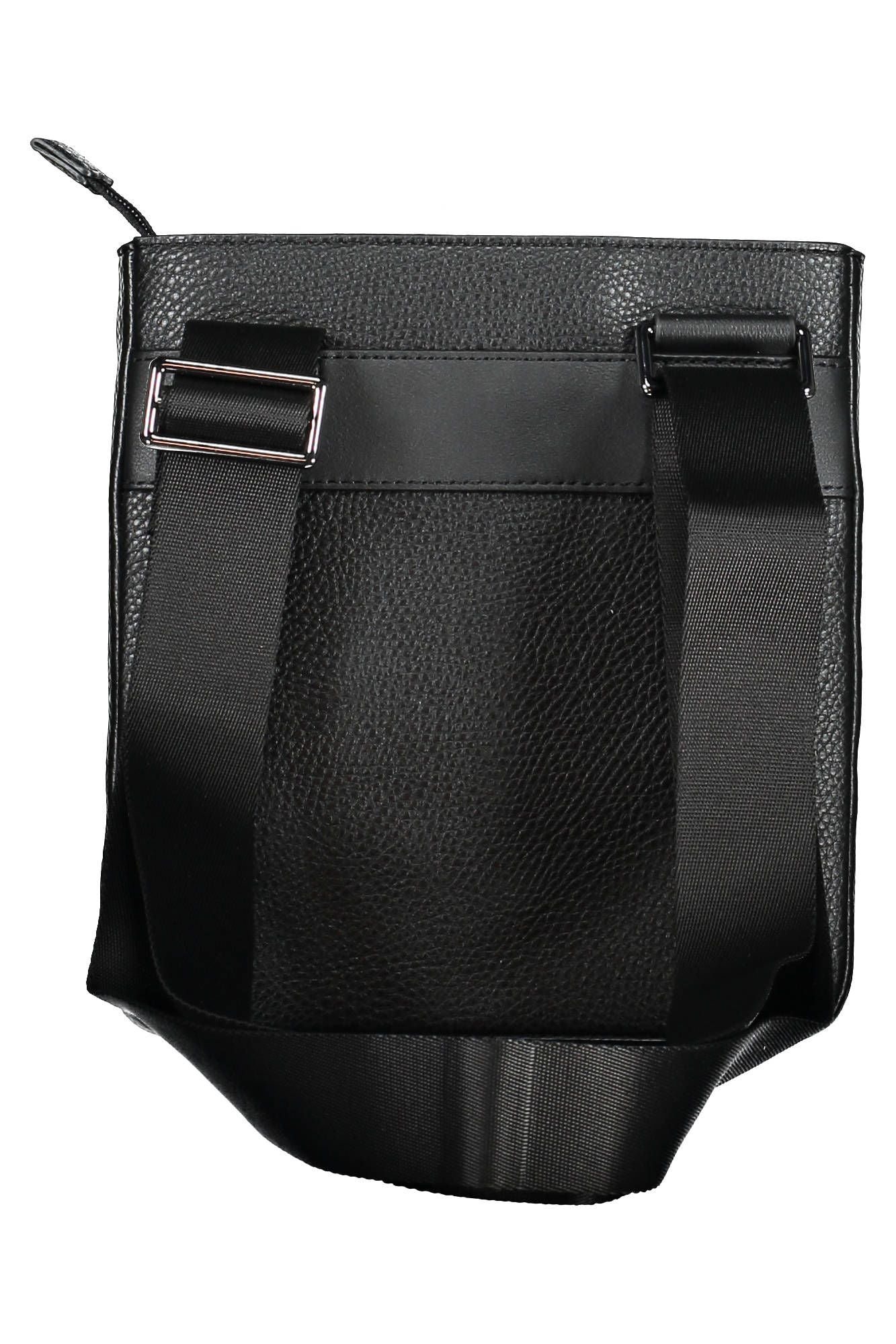 Black Polyurethane Men Shoulder Bag