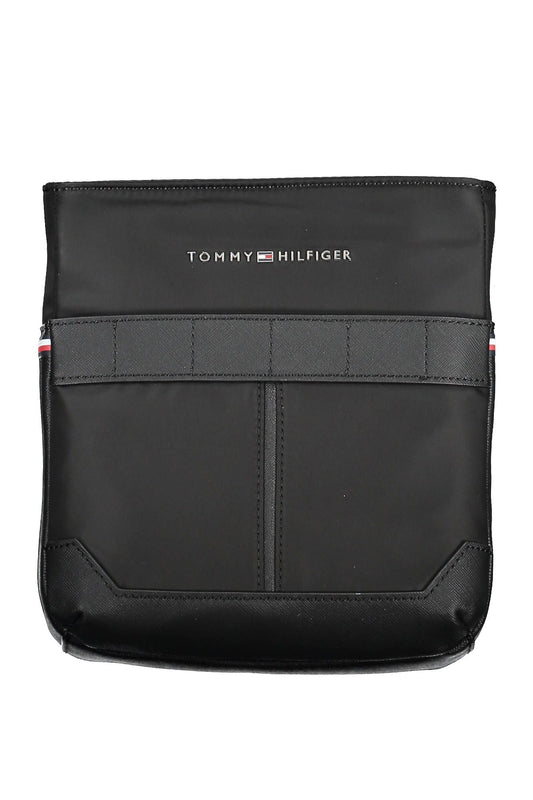 Black Polyester Men Shoulder Bag
