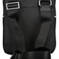 Black Polyester Men Shoulder Bag