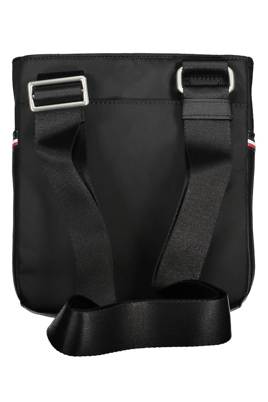 Black Polyester Men Shoulder Bag