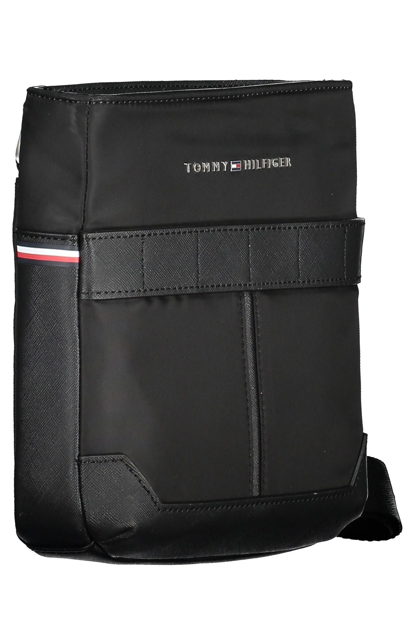 Black Polyester Men Shoulder Bag