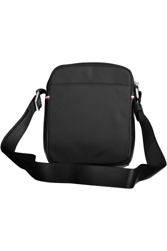 Black Polyester Men Shoulder Bag
