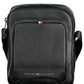 Black Polyurethane Men Shoulder Bag