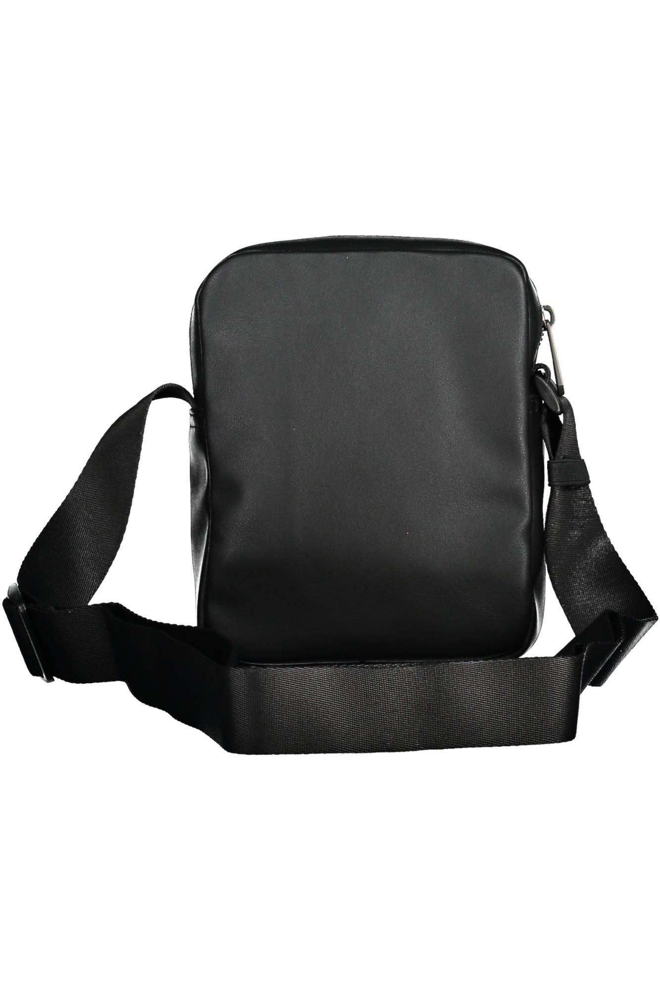 Black Polyurethane Men Shoulder Bag