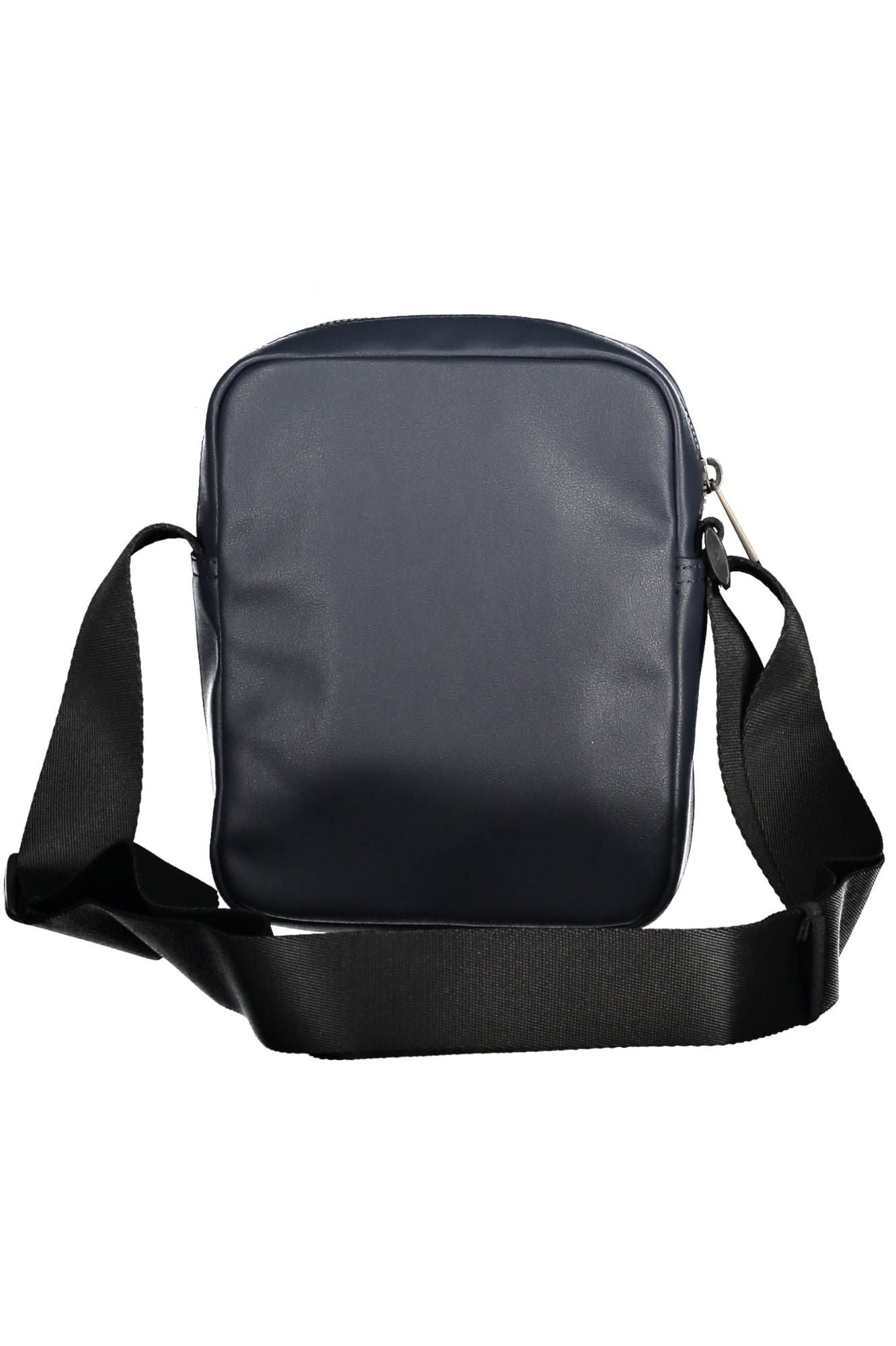 Blue Polyurethane Men Shoulder Bag
