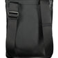 Black Polyurethane Men Shoulder Bag