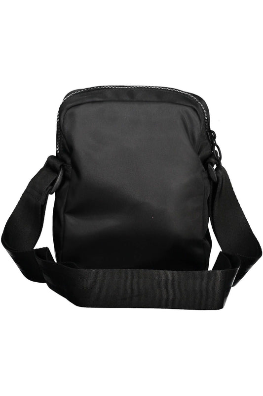 Black Polyester Men Shoulder Bag