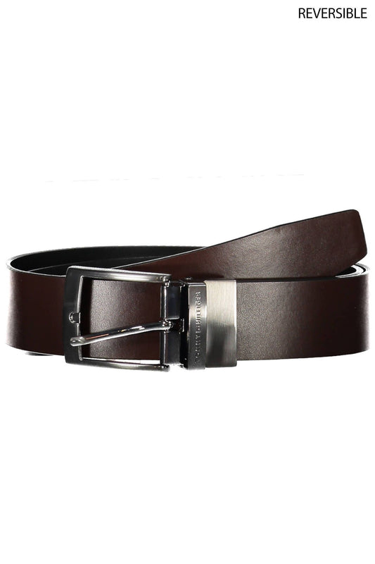 Black Leather Men Belt