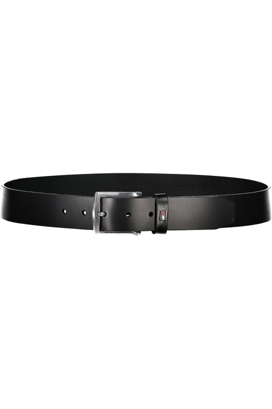 Black Leather Men Belt