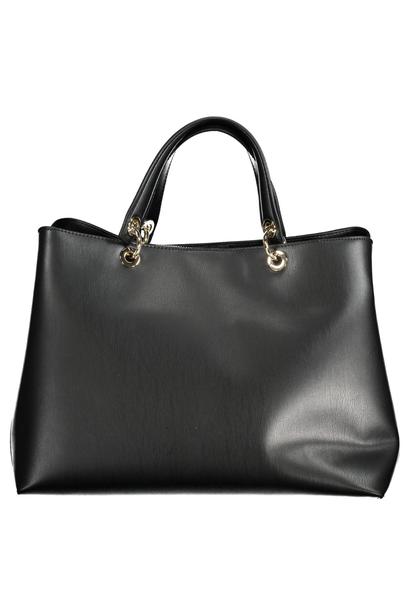 Black Polyethylene Women Handbag