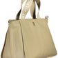 Beige Polyester Women Handbag