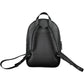 Black Polyurethane Women Backpack