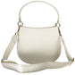 White Polyester Women Handbag