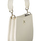 White Polyester Women Handbag