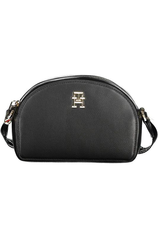 Black Polyester Women Handbag