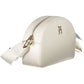 White Polyester Women Handbag