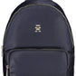 Blue Polyester Women Backpack