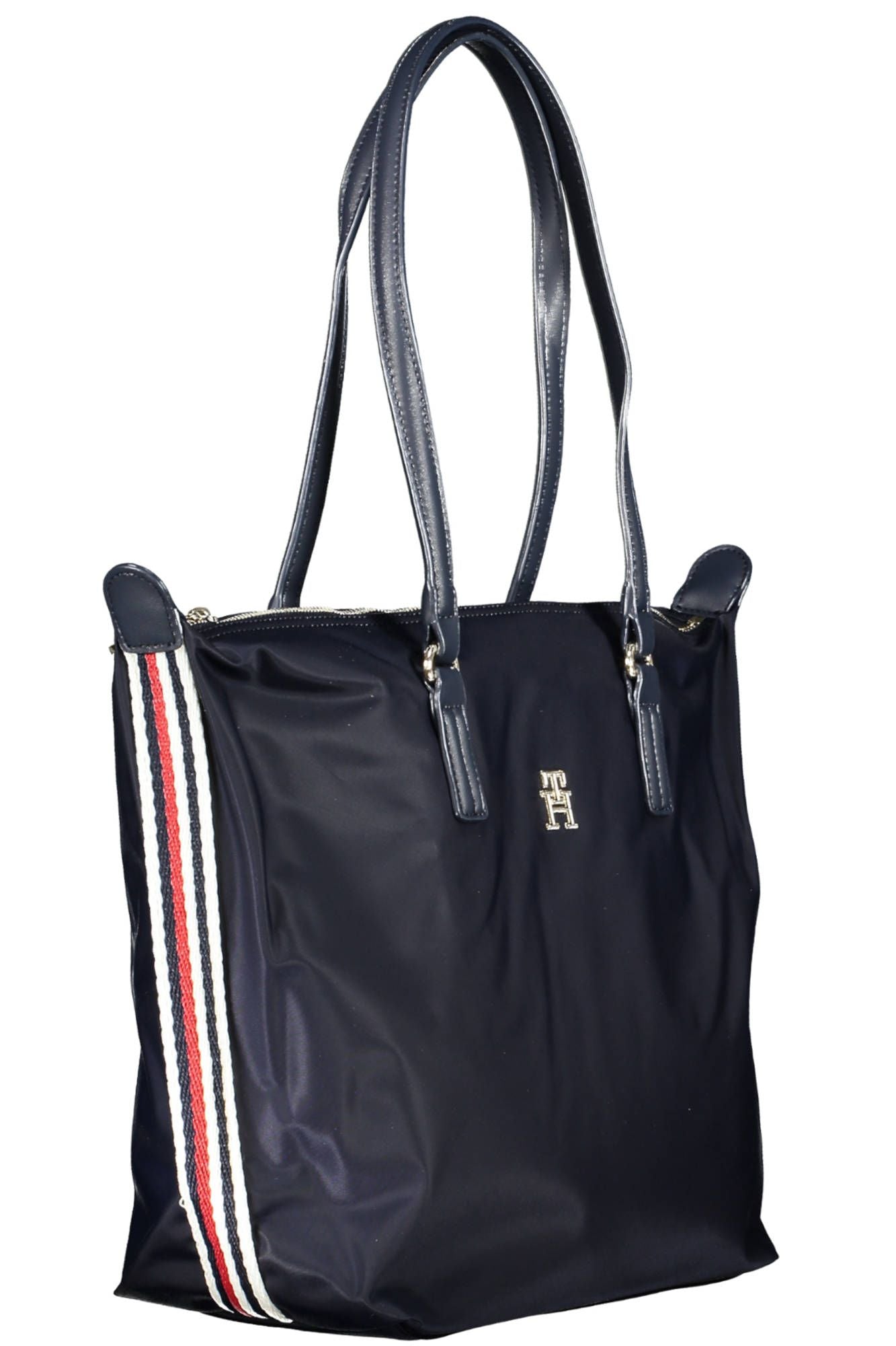 Blue Nylon Women Handbag