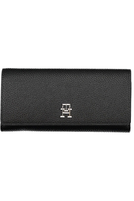 Black Polyurethane Women Wallet