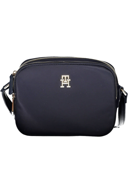 Blue Nylon Women Handbag