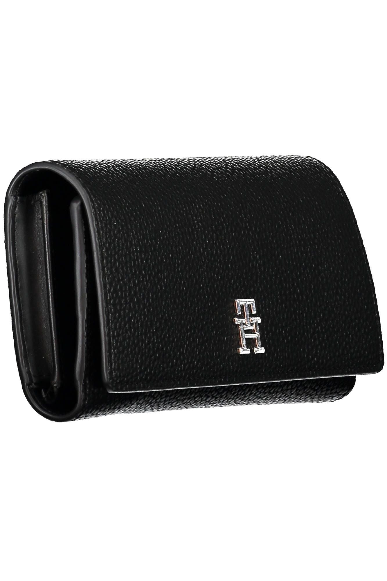 Black Polyurethane Women Wallet