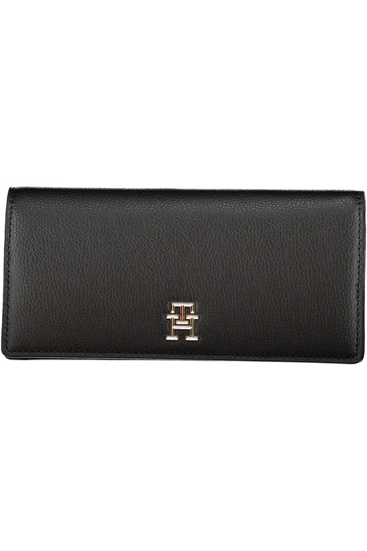Black Polyurethane Women Wallet