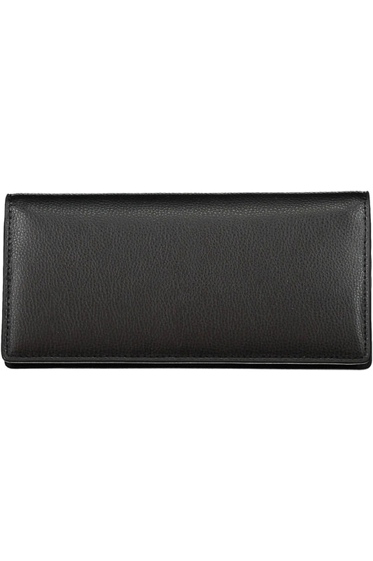 Black Polyurethane Women Wallet