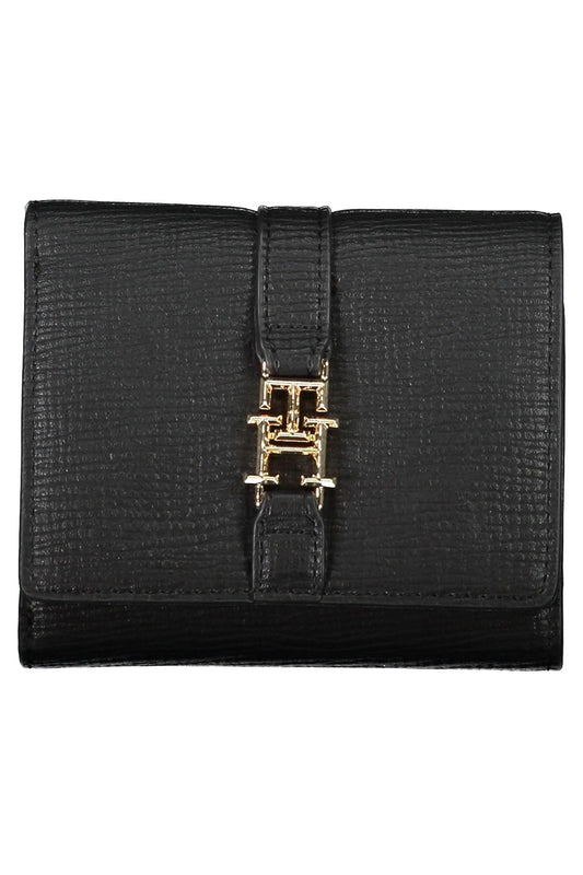 Black Polyurethane Women Wallet